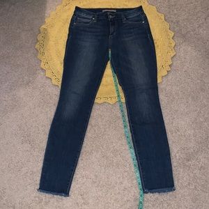 Joes jeans size 26 skinny ankle fit with raw hem
